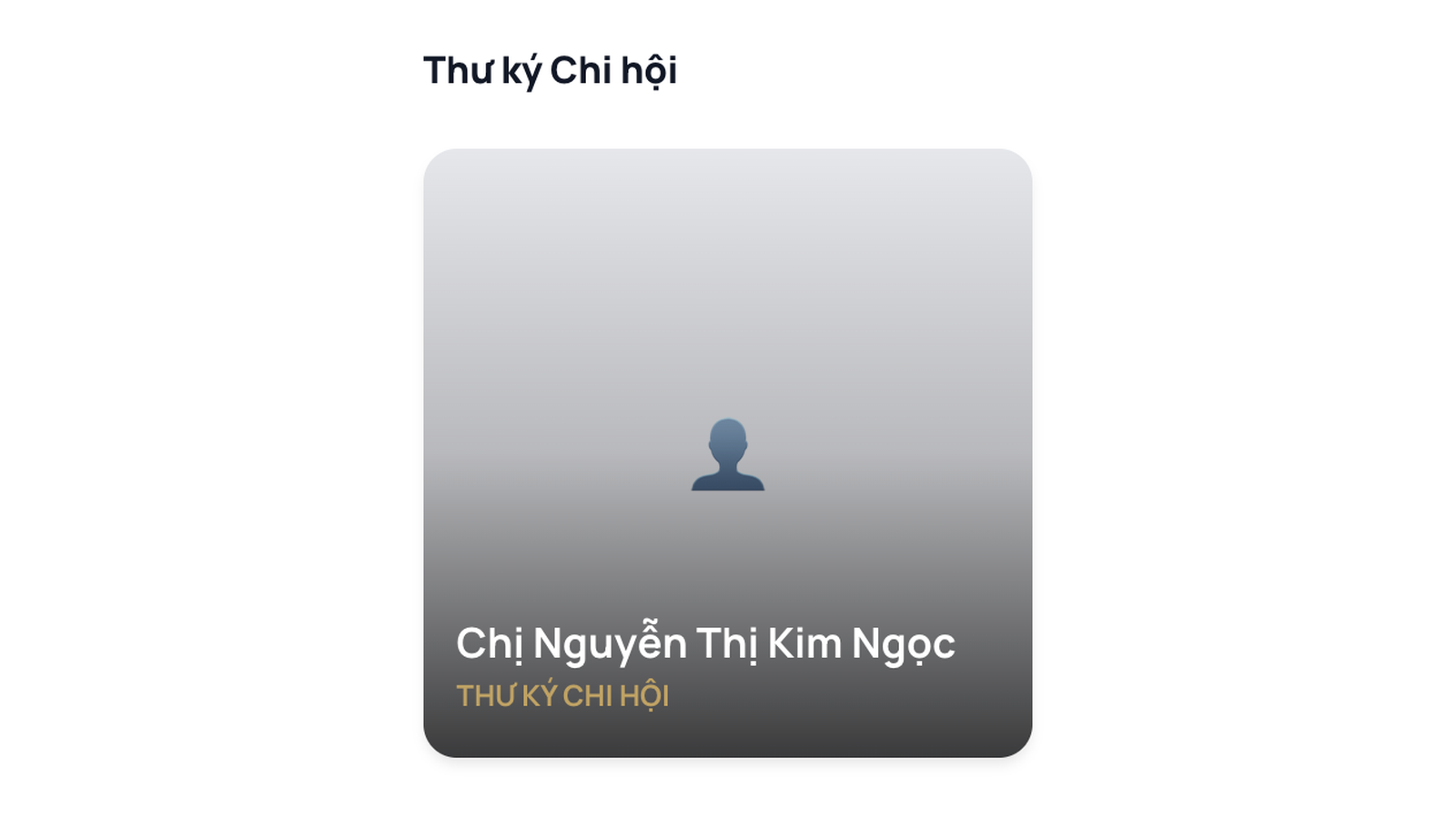 Thư ký chi hội